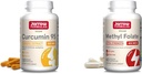 Jarrow Formeln Curcumin 95 500mg und Methyl Folate 400mcg Antioxidans und Herz-Kreislauf-Gesundheitsunterstützung Nahrungsergänzungsmittel Bundle, 120 und 60 Veggie Kapseln