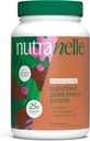 Nutranelle - Pflanzenbasiertes Proteinpulver - 25 g Veganproteinpulver mit 30 Portionen - Gemischte Reis & Erbsen mit Superfoods & Aminosäuren - Zero Sugar - Schokolade