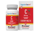 Überlegene Quelle Vitamin C 500 mg Sauerkirschenschmelzen - Tägliche Vitaminergänzung unterstützt die Immungesundheit - Vitamin C-Formel hilft der Zellgesundheit - 90 sublingual auflösende Tabletten