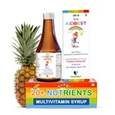 Kidbest Multivitamin Syrup für Kinder 3-13 Jahre – Flüssige Formel mit 20 Nährstoffen für Appetit, Immunität und Wachstum – Tasty Daily Vitamins for Stronger Kids | Kleinkind multivitamin for kids200200ml