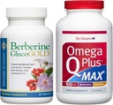 Dr. Whitaker Berberine GlucoGold mit 1.500mg BerberPure Berberine, Cinnamon, Crominex PLUS Dr. Sinatras Omega Q Plus MAX Advanced Heart Health Support mit 100mg CoQ10, Turmeric und mehr | BUNDLE