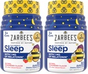 Zarbees Kinderschlafgummis mit Melatonin, Nicht-Habit Forming Kinderschlafgummis arbeiten mit natürlichen Schlafzyklen, um Friedlich Schlaf zu fördern, Drug-Free, Natural Strawberry, 60 ct (Pack von 2)