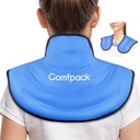 Ice Pack für Neck und Schulter Schmerzlinderung, Neck Ice Pack Wrap Gel wiederverwendbare heiße kalte Kompress-Therapie Upper Back Large Ice Pack für Verletzungen, Schwellung, Cervical Surgery, Sprain