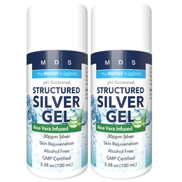 Silber Kolloidalgel mit Aloe Vera, 3.38 Unzen (Pack mit 2)