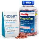 TIME-CAP LABS, INC. Zeitgemäß Ibuprofen 200mg 1000 Tabletten - Schmerzrelief Tablets und Fever Reducer - für Kopfschmerzenrelief, Menstruationsschmerzen, Zahnerfolge, Muskel-, Arthritis Schmerzen & Körpererscheinungen
