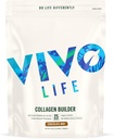 Vivo life - Plant Protein Collagen Builder mit Vitamin C, Aminosäuren und Hyaluronsäure, Unterstützt gesundes Haar, Haut und Nägel, Vegan (Vanilla & Cinnamon)