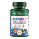Reinheitsprodukte OmegaBerry Fish Oil w/Vitamin D3 + Organic Acai Super Formula - 1875 mg Concentrated, Molecularly Distilled, Ultra Pure Omega-3s 1080 mg EPA + 720mg DHA + 120 mg DPA - 90 Count