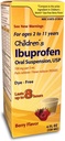 Taro Kinder Ibuprofen Oral Suspension 100 mg pro 5 ml, 4 Fl Oz, Schmerzlinderung und Fever Reducer für Alter 2-11 Jahre, Dye-Free, Berry Flavor