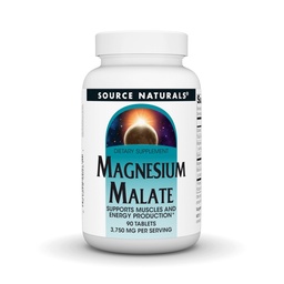 Quelle Naturals Magnesium Malate, unterstützt Muskeln und Energieproduktion*, NonGMO, Vegetarisch freundliches Magnesium Supplement, 3,750 MG pro Servierung - 90 Tabletten