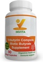 INVITA Tributyrin Complete Butyrate Supplement (550mg) - Verdauungsergänzung für Herren & Frauen - Immununterstützung Kapseln - Probiotika Kapseln für Verdauungs-Gesundheit - Gut Support Supplement