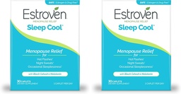Estroven Sleep Cool für Menopause Relief, 30 Ct, Schlaf-Unterstützung Ergänzung mit klinisch bewährten Inhaltsstoffen Menopause Symptome zu lindern plus Nachtschwärmen & Hot Flash Relief, Drug-Free & Gluten-Free