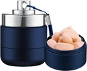 Metall Reise Pille Organizer, Portable Wasserdichte tägliche Pille Box AM PM, Große Aluminium Pille Fall Container 2 Mal pro Tag Vitamin Organizer, Tägliche Medizin Organizer für Vitamin, Fischöl, Supplement