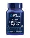 Life Extension Acetyl-L-Carnitin Arginat, Fortgeschrittene Gehirn- und Nervengesundheit, Zelluläre Energieunterstützung, Glutenfrei, Non-GMO, 90 Kapseln