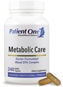 Patient One Metabolic Care | Ergänzung zur gesunden Entzündungsreaktion und Herzgesundheit* | mit Fischöl, CLA und Borage Öl | 240 Kapseln