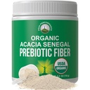 Bio Acacia Senegal Prebiotic Fiber Powder. Unflavored USDA Organic Plant Based Soluble Vegan Prebiotics Gut Health Supplement mit Verdauungsenzymen. HSA + FSA Förderfähige Vitamine Nur Liste zugelassen