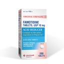 Glenmark Therapeutics Original Strength Famotidin Tabletten, 10 mg, Säurereduzierer für Sodbrennen Relief, 200 Count