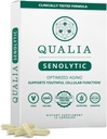 QUALIA LIFE SCIENCES Senolytic Supplement, Fisetin, Quercetin, Piperlongumin &amp; mehr, Aging Supplement - Unterstützt optimale Zellreparatur und -verjüngung, Naturbeseitigung Zombie Cells, 1 Monat Versorgung