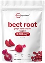 Beet Root 3.000mg mit Grape Seed Extract & CoQ10, 400 Tabletten | 200 Portionen | Super Beets Ergänzungen von frischem Beetroot-Extrakt für Stickstoffmonoxid, Blutdruck und Herzgesundheit Unterstützung