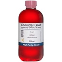 True Colloidal Gold – 25 ppm - 99,99+% Reinheit - 250 mL (8,45 Fl Oz) in Clear BPA-Free Plastic Bottle - Made in USA