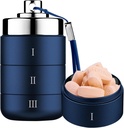 Metall Reise Pille Organizer, Portable Wasserdichte tägliche Pille Box, Große Aluminium Pille Fall Container 3 Mal pro Tag Vitamin Organizer, Tägliche Medizin Organizer für Vitamin, Fischöl, Supplement