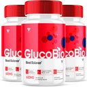 (3 Pack) GlucoBio Gesundheit und Wellness Unterstützung Kapseln Gluco Bio Pillen, Gluco Bio Natürliches Vitamin Gesamt Gesundheit und Wellness Formel Glycogen Unterstützung Supplement, BioGluco Kapseln (180 Kapseln)