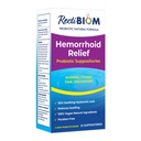 RectiBiom Probiotic Hemorrhoid Relief Suppositorien mit Haut beruhigenden natürlichen Inhaltsstoffen, schnelles Relief. Hyaluronsäure und Kurkumaextrakt, Vegan, Glutenfreie Formulierung