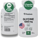 Old Label Glycine 1000MG Amino Acid Supplement Sleep Support Capsules - 30 Tage Versorgung - Muskelrückgewinnung, Nierengesundheit und Kollagenbildung Produktionsunterstützung