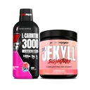 PROSUPPS L-Carnitin 3000 Stimulant freie flüssige Schüsse (Beere) Dr. Jekyll Signatur Intensiv Fokus, Energie & Pumpen Pre-Workout Pulver (Strawberry) Bundle