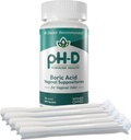 pH-D Feminine Health Support - Boric Acid Starter Bundle - pH-D Borsäure Vaginal Suppositorien 72 Zähler und 5 Vaginal Suppositorien Applikatoren