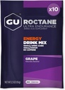 GU Energy Roctane Ultra Endurance Energy Drink Mix, Vegan, Gluten-Free, Kosher, Koffein-frei, und Dairy-Free n-the-Go Energy for Any Workout, 10 Single-Serving Packets, Trauben