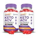 Justified Laboratories (2 Pack Turbo Ripped Keto ACV Gummies Extreme 2000MG Turbo Ripped Keto Gummies Apfelessig geformt mit Granatapfel Rübensaft Pulver B12 Vegan Non GMO 120 Gummys