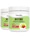 NaturalSlim Magicmag Pure Magnesium Citrat Pulver Stress, Verstopfung, Muskel, Herz-Gesundheit und Schlaf-Unterstützung | Raspberry Lemon Magnesium Supplement - 8oz Drink Mix (2 Pack)