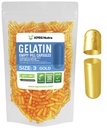 XPRS Nutra Größe 3 Leere Kapseln - 500 Graf Leere Gelatine Kapseln - Pillen DIY Kapsel Füllung - Pure Bovine Pille Gel Kapseln füllbar für Do-It-Yourself Vitamine und Ergänzungen (Gold)