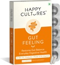 Happy Cultures Gut Feeling Digestion Supplement Einzigartige Mischung von Probiotika für tägliche Verdauungsgesundheit B-Vitamins Gut Health Supplement für Bloating, IBS, Verdauung Klinisch getestet - 30 Veg Kapseln