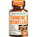 Boswellia Serrata Turmeric Supplement für Joint Support & Inflammation Balance – Turmeric Boswellia Supplement mit Ginger & Black Pepper Extract für verbesserte Absorption – Non-GMO - 60 Kapseln