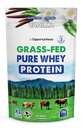 Opportuniteas Grass Fed Whey Protein Powder Concentrate - Vanille - Pure Protein Supplement - Non GMO, Hormon Free & Gluten Free - 1lb