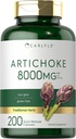 Carlyle Artichoke Extrakt Kapseln 8000mg | 200 Count | Non-GMO, Gluten kostenlose Ergänzung