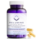 Relumines Glutathion-Ergänzung - 1650mg reduzierter Glutathion-Komplex mit Alpha-Liposäure, Rose HIPS, Riboflavin, & Vitamin E, Made in USA - 90 Veggie Kapseln x 1 Flasche - Proprietäre Mischung