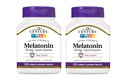 21st Century, Melatonin schnell lösen Tabletten 10 mg, Weiß, Kirsche, 120 Count (Pack von 2)