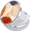 Nipichsha Pille Box, Kleine Pille Fall für Geldbeutel & Tasche, niedliche Reise Medizin Organizer, Tragbare Medizin Containerhalter, Vitamine, Medikamente, Fischöl & Supplement, Einfache abstrakte Kunst zu halten