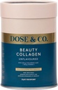 DOSE & CO. Beauty Collagen mit Hyaluronsäure und Vitamin C für Haar, Haut und Nägel, ungeflammt - 9oz Pulverergänzung