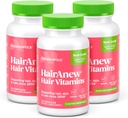 HairAnew Hair Growth Vitamins for Thicker Stronger Hair | Works for Women & Men Alle Haararten | 11 Haar Vitamine & Zutaten | 5000mcg Biotin | Vegan | Unabhängig getestet | 60 Kapseln (3)