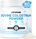 Kolostrum Ergänzung für Gut Gesundheit, Haarwachstum, Schönheit und Immununterstützung | Rich IgG Pure Bovine Kolostrum für Menschen | Glutenfrei, Made in USA, Unflavored