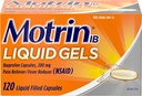 Motrin IB 200mg Ibuprofen Liquid Gel Pain Reliever/Fever Reducer für Aches & Pain, 120 ct