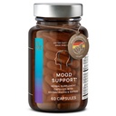 CLAV Mood Support Supplement - mit Ashwagandha + Saffron Extract + 5-HTP Griffonia + Sibirische Ginseng + Rhodiola rosea - 60 Kapseln