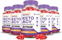 (5 Pack) Turbo Ripped Keto ACV Gummies Extreme 2000MG Turbo Ripped Keto Gummies Apfel Apfelessig Formuliert mit Granatapfelsaft Pulver B12 Vegan Non GMO 300 Gummys