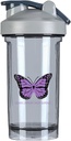 Hodgkin Lymphoma Cancer Awareness 18 Unnce Shaker Bottle Drink Mixer Leak-proof Pre Workout Protein Shakes Meal Ersatz Shakes Flaschen 500ML/18 Oz Gray&-1&-1