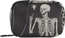 Human Skeleton Pille Box 7 Tage Pille Fall Reisen Pille Organizer Tasche mit Reißverschluss Tragbare Wochentasche Kompakte Größe für Vitamin Supplement Halter