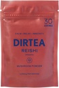 DIRTEA Reishi Pilzpulver | 2.000mg / Servieren | Organic, Vegan & Non GMO | Schlafqualität, Stress &amp; Immunität Unterstützung | Hohe Festigkeit Ergänzung | 60g - 30 Servietten