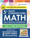 5th Grade Common Core Math: Daily Practice Workbook - Teil II: Free Response | 1000+ Practice Questions and Video Explanations | Argo Brothers (Next Generation Learning Standards Aligned (NGSS))